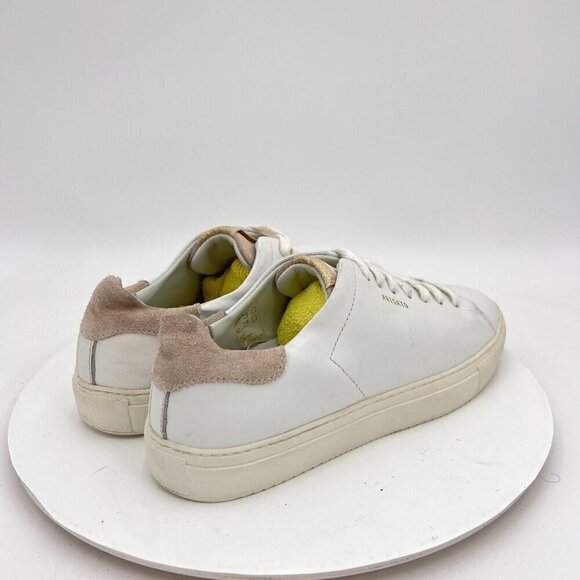 Axel Arigato Women Size 8.5 White Leather Cream Suede Low Lace Up Casual Shoes - Picture 5 of 13